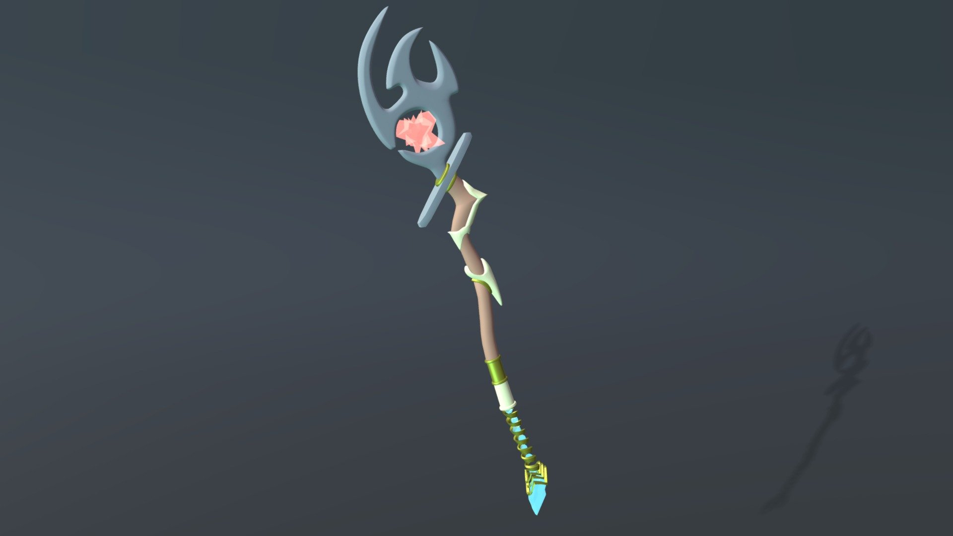 Staff of Wizardry - 3D model by CleverClover [8bd68d6] - Sketchfab