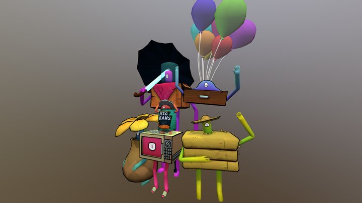 Junkyard Crew 3D Model