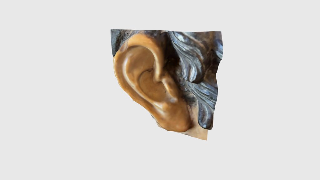 Testa del Diadumeno- ear closeup