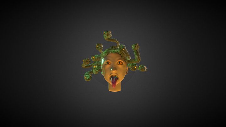 Medusa Head 3D Model