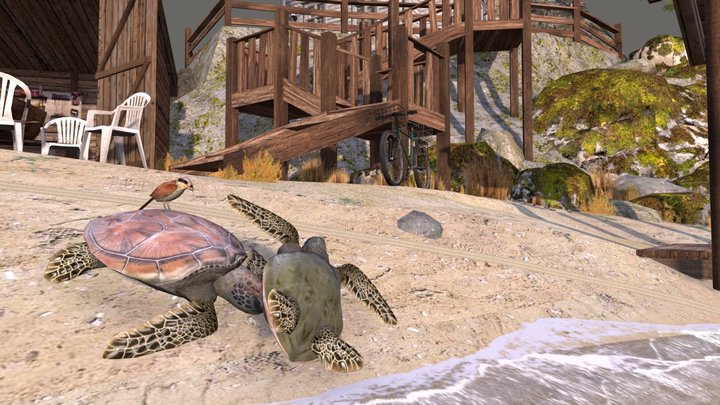 DAE Diorama - By The Ocean 3D Model