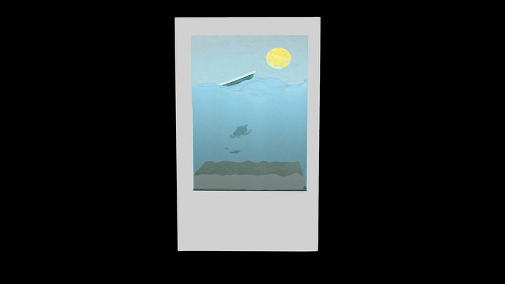 Sea photo 3D Model
