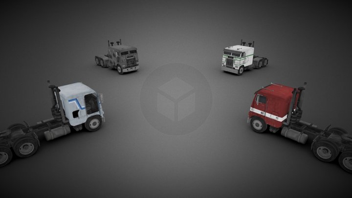 1970 White Freightliner COE 3D Model