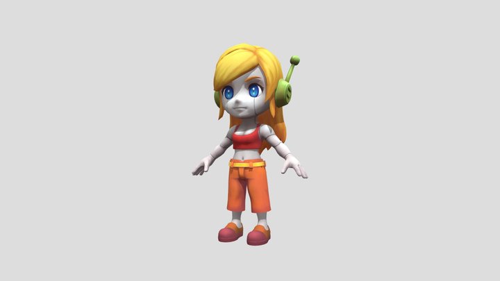 Crystal Crisis - Curly Brace 3D Model
