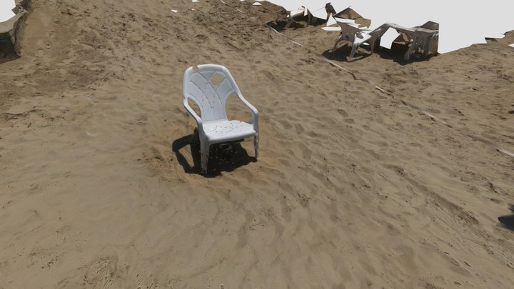 monoblock on the beach at Tel-Aviv 3D Model