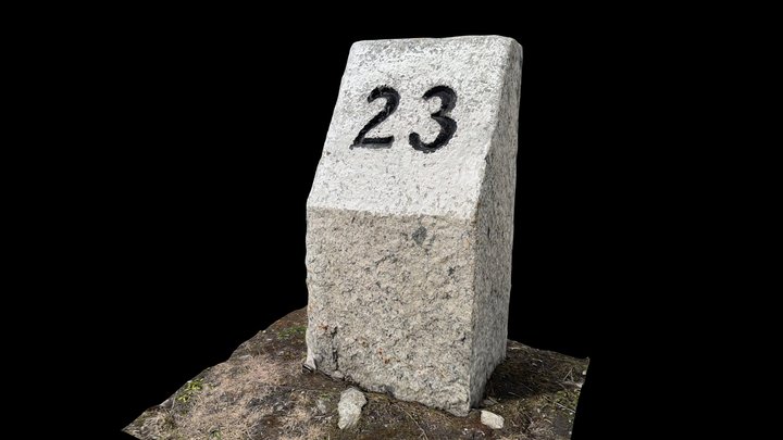 Milestone Innertkirchen - Grimselpass km 23 – Free 3D Model STL