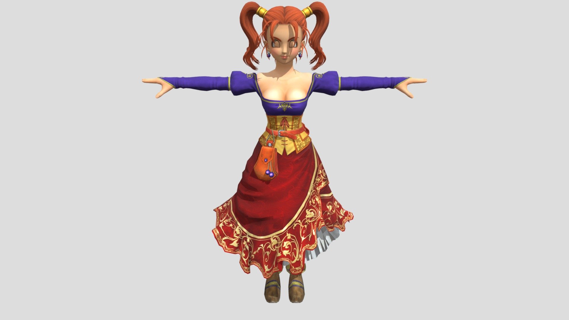 dragon-quest-heroes-jessica-download-free-3d-model-by-1fenil