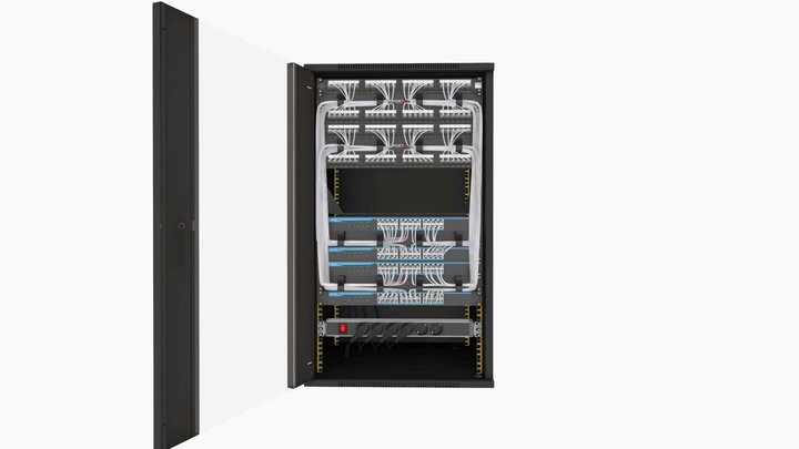 OPENETICS - UniRack 20U - 6A UTP 3D Model