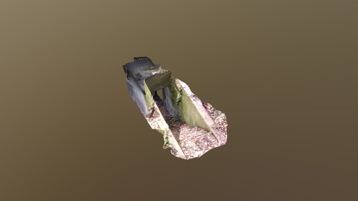 Entrance for Cold War shelter (Polycam) 3D Model