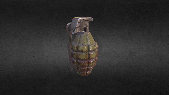mk2 grenade model 3D Model