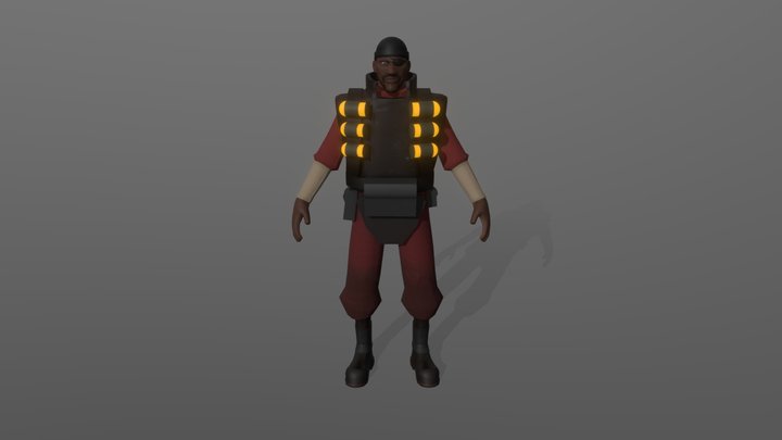 Demoman TF2 3D Model