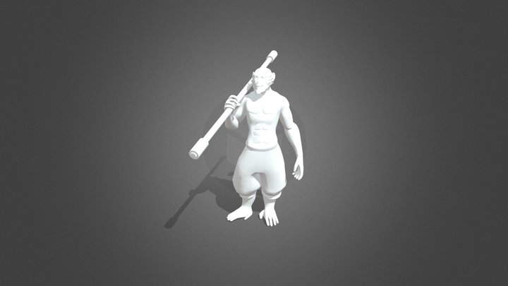 Monkey king posed 3D Model