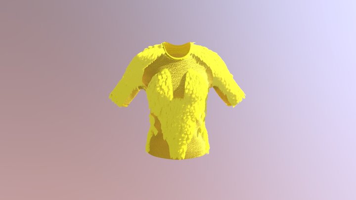 BRIA: Yellow Furry T 3D Model