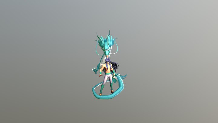 Saint Seiya Outrage Shiryu 3D Model