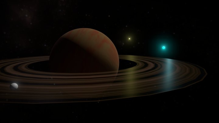 Gais giant planets 3D Model