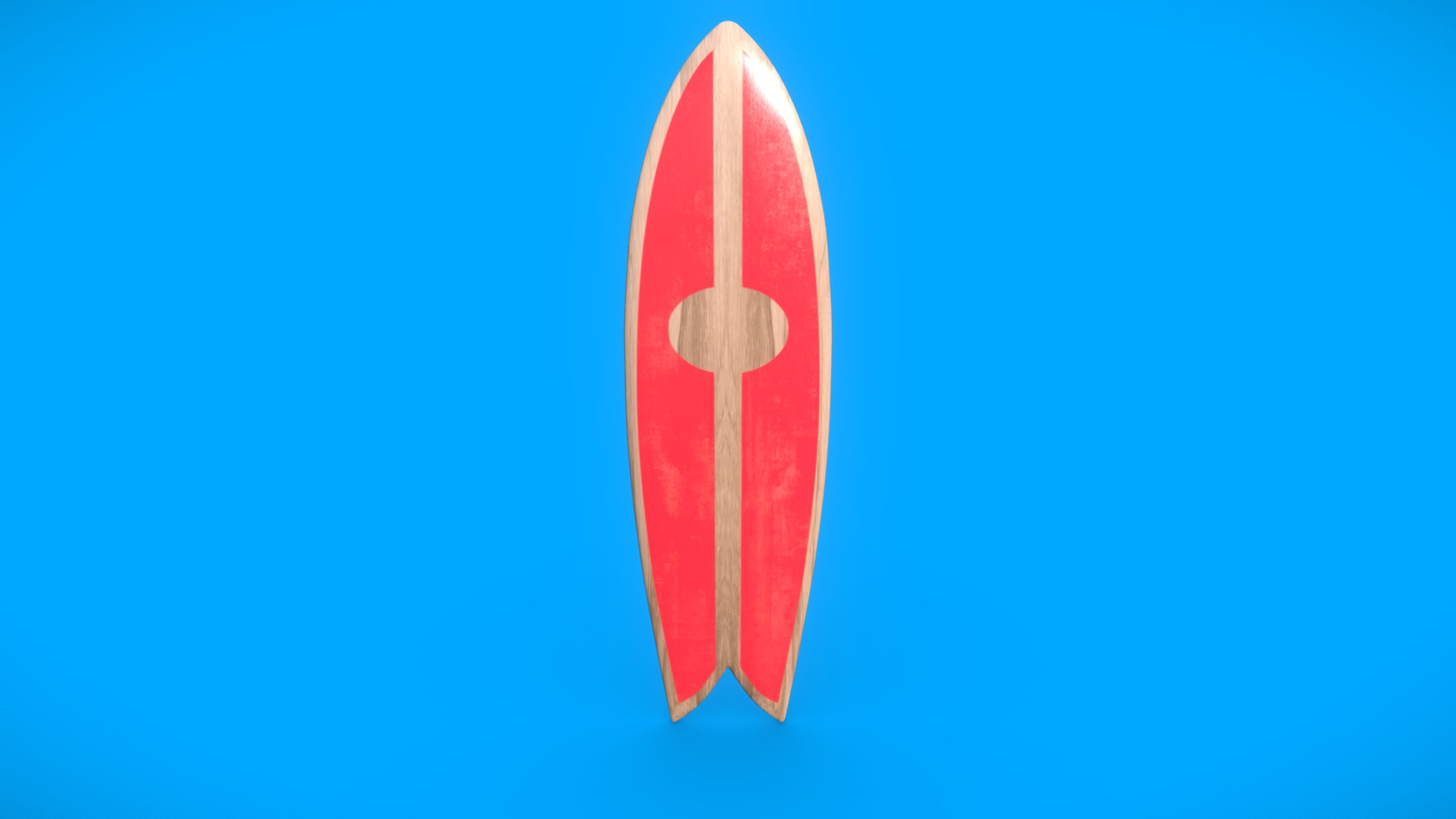 3D model Surfboard - This is a 3D model of the Surfboard. The 3D model is about shape.
