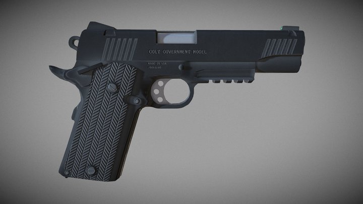 Colt M45A1 MEU SOC Pistol 3D Model