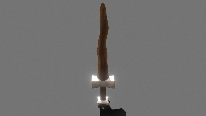 Wood sword 3D Model