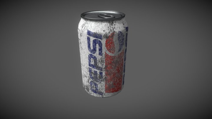 Retro Pepsi Can 3D Model