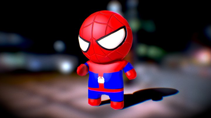 SD Spider-Man 3D Model
