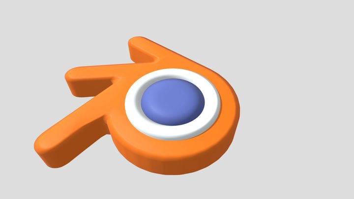 Blender logo 3D Model
