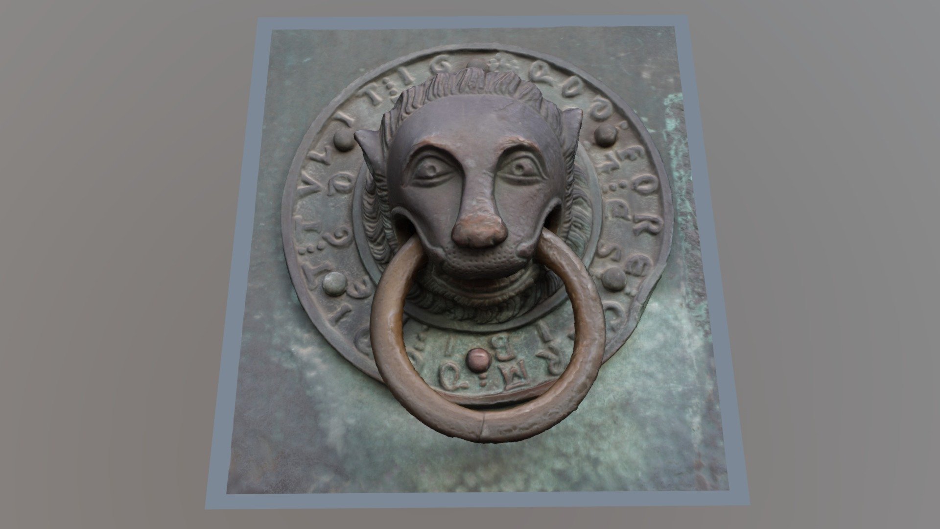 Door handle with lion head Cathedral Trier