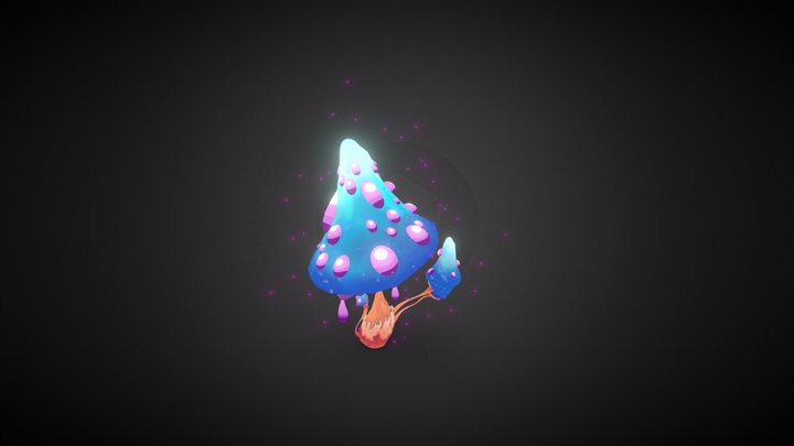 Mushroom Tree 3D Model