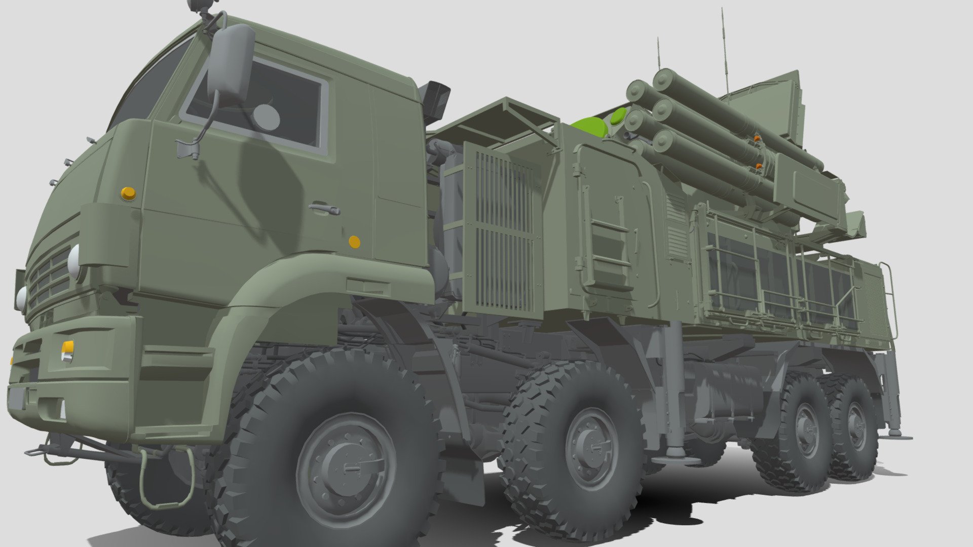 96k6 Pantsir S1 Download Free 3d Model By Ali1388 8be7dcf Sketchfab