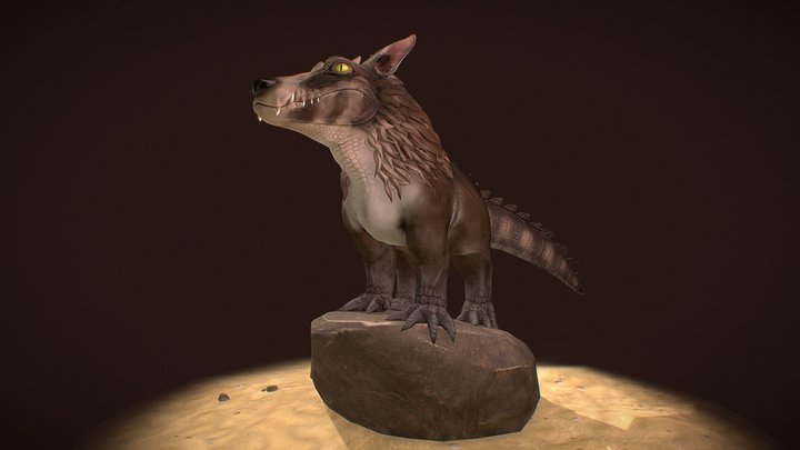 Crocodog 3D Model