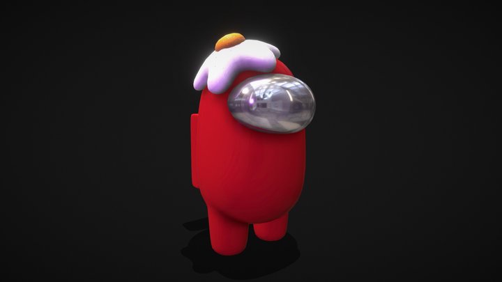 Among Us Red 3D Model