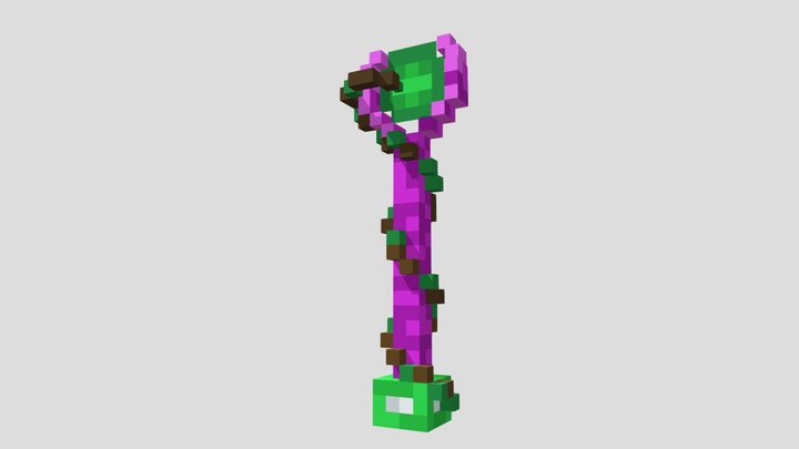 Goblin Staff - Minecraft 3D Model