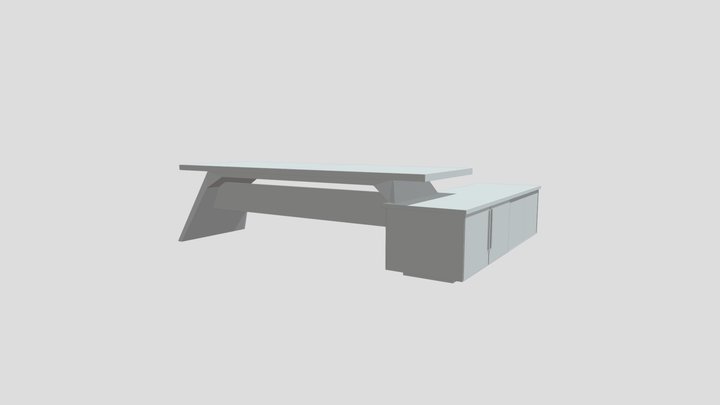 Office Scene - Desk 3D Model