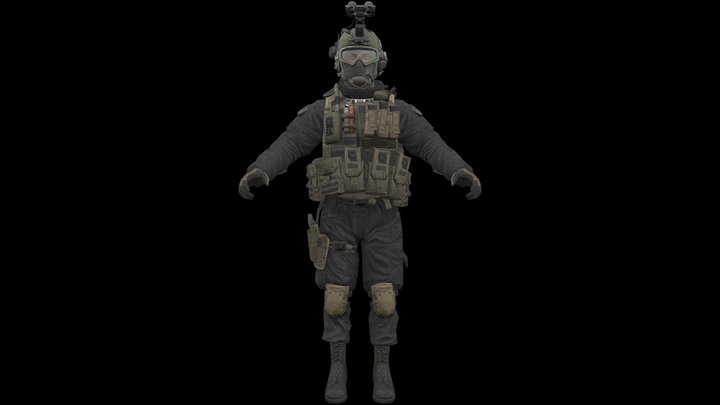 MW2 (2009) - Shadow Company Recon 3D Model