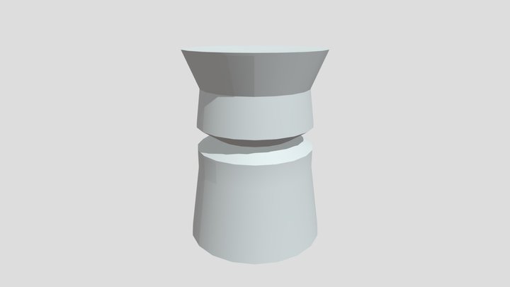 Radioactive Barrel Unfinished 3D Model