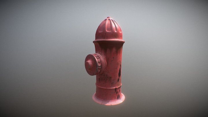 FREE Rusty old Fire Hydrant 3D Model