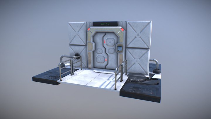 sci-fi doorway 3D Model