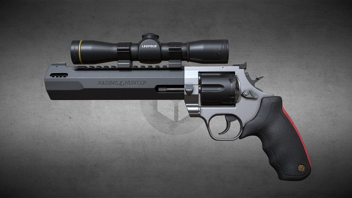Taurus Raging Hunter, 44 Magnum 3D Model
