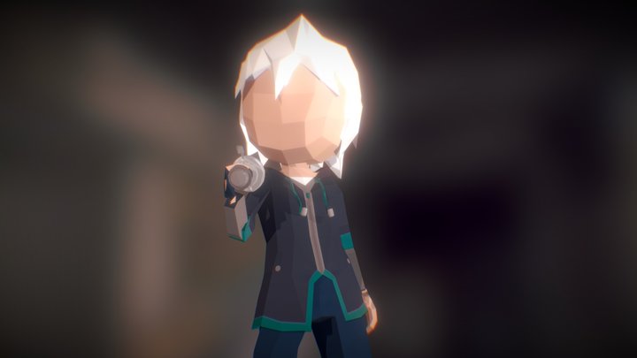 Low Poly Character: Zach Salven 3D Model