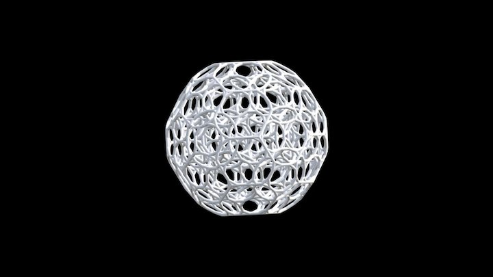 4-Dimensional Dodecahedron 3D Model