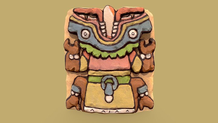 Earth Monster, Tlaltecuhtli 3D Model