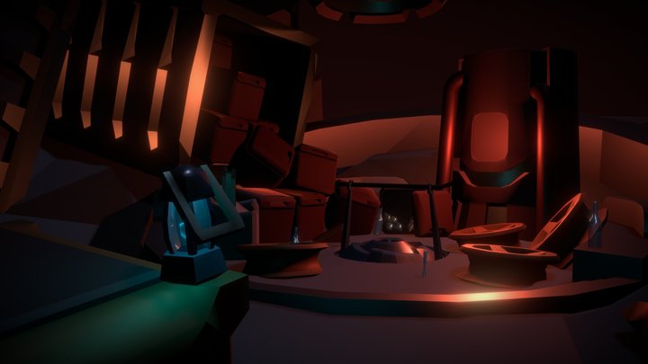 Dining Diorama - Furnace 3D Model