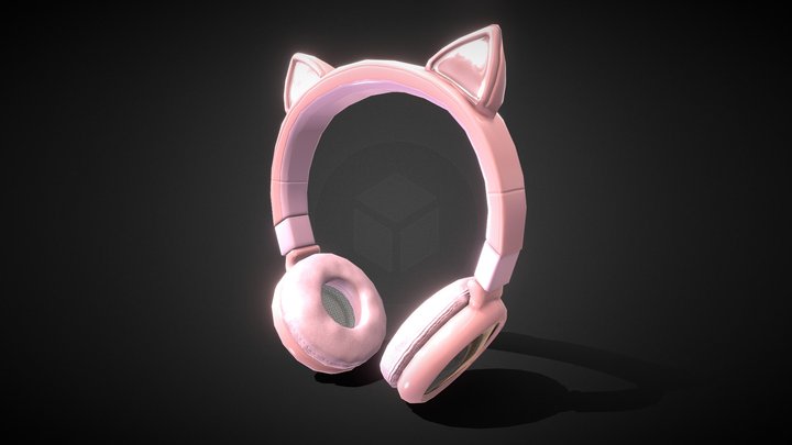 Cat Ears Bluetooth Headset 3D Model