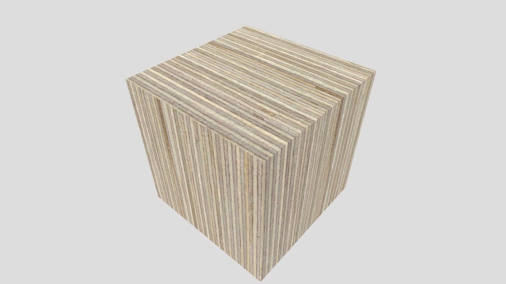 Rough Birch Plywood Edge .GLB