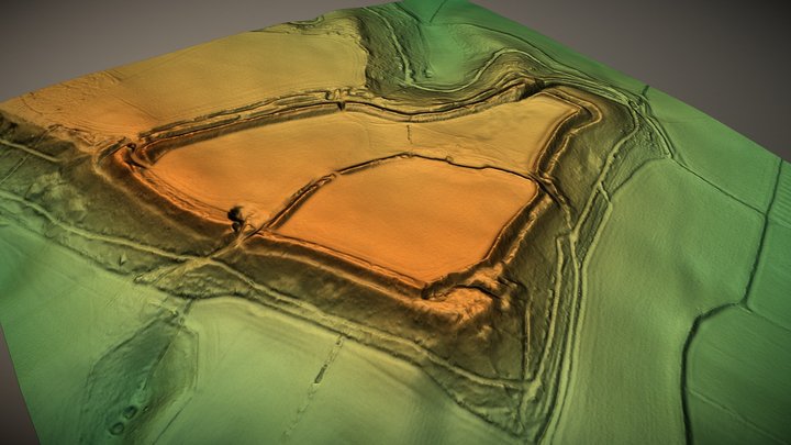 Ivington Camp, Herefordshire (UK) – Free 3D Model STL