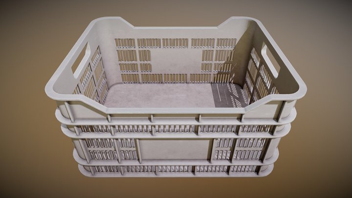 Plastic Crate 02 – Gratis 3D-model STL