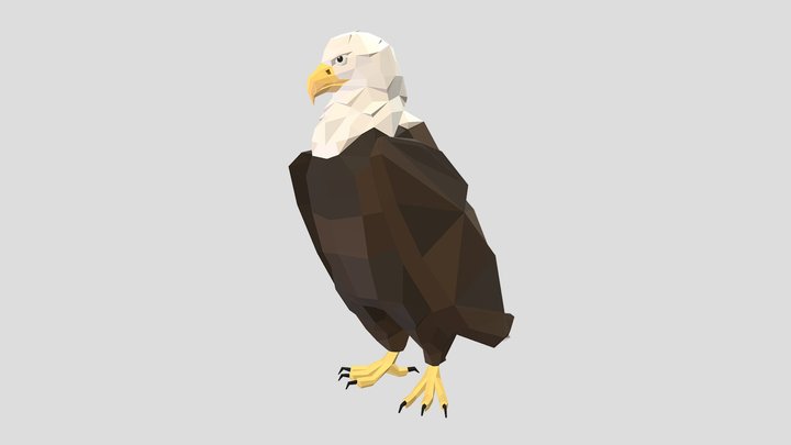 Eagle | Love | Zaagidwin 3D Model