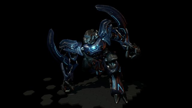 Sci-Fi robot 2 3D Model