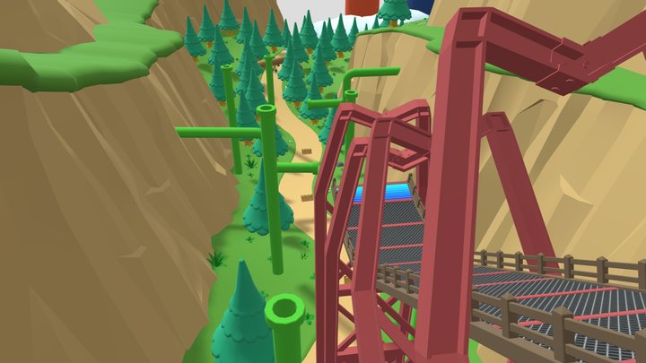 Alpine Pass 3D Model