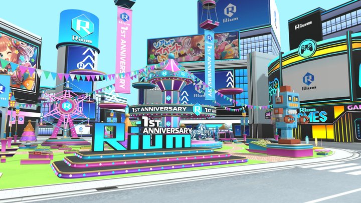 Rium City - Metaverse City 3D Model