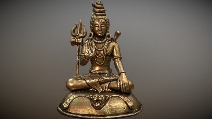 Śiva Shiva statue Nepal style शिव 3D Model